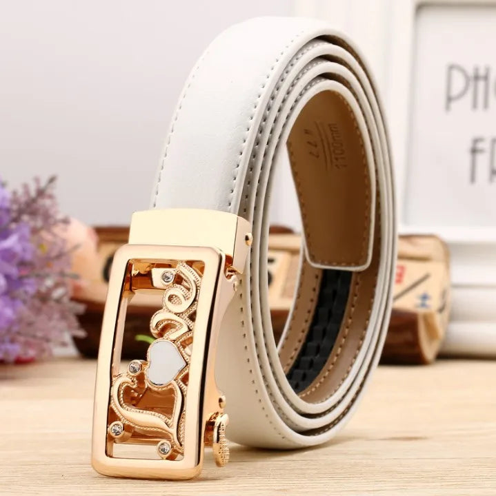 Women belt Buckle Waist High Quality Leather Strap