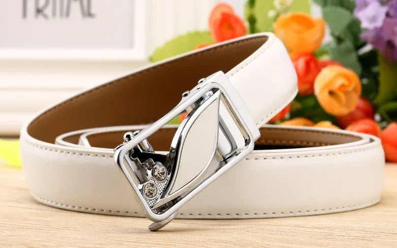 Women belt Buckle Waist High Quality Leather Strap