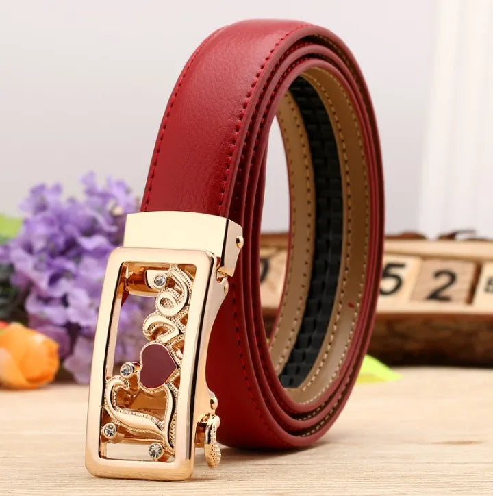 Women belt Buckle Waist High Quality Leather Strap