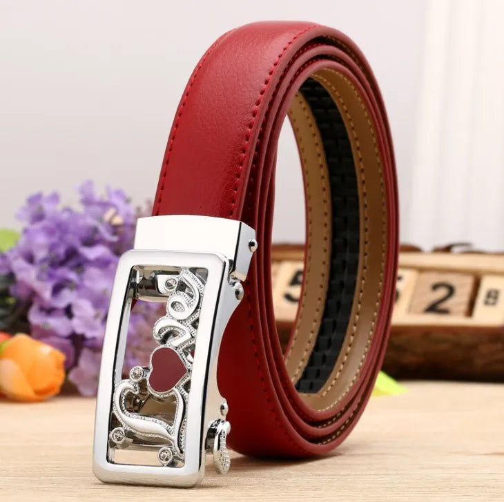 Women belt Buckle Waist High Quality Leather Strap