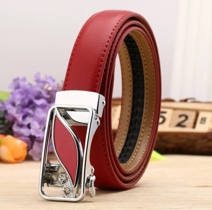 Women belt Buckle Waist High Quality Leather Strap