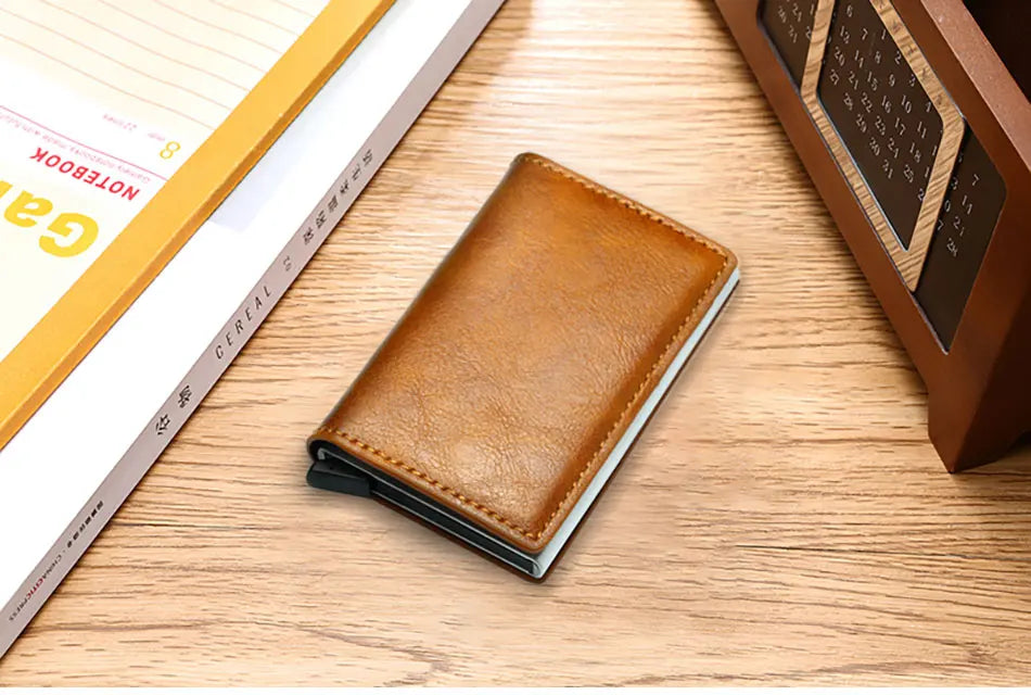 Luxury Leather Men Wallet With Rfid Protection