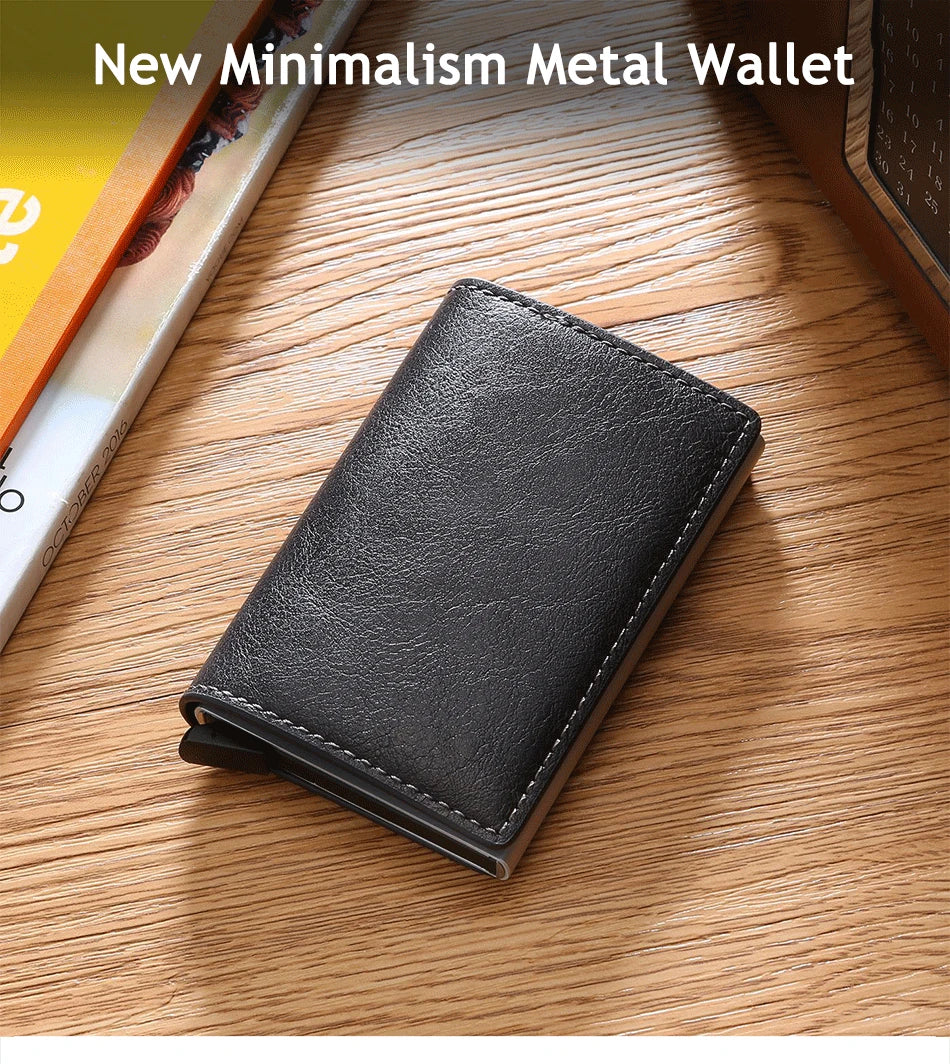 Luxury Leather Men Wallet With Rfid Protection