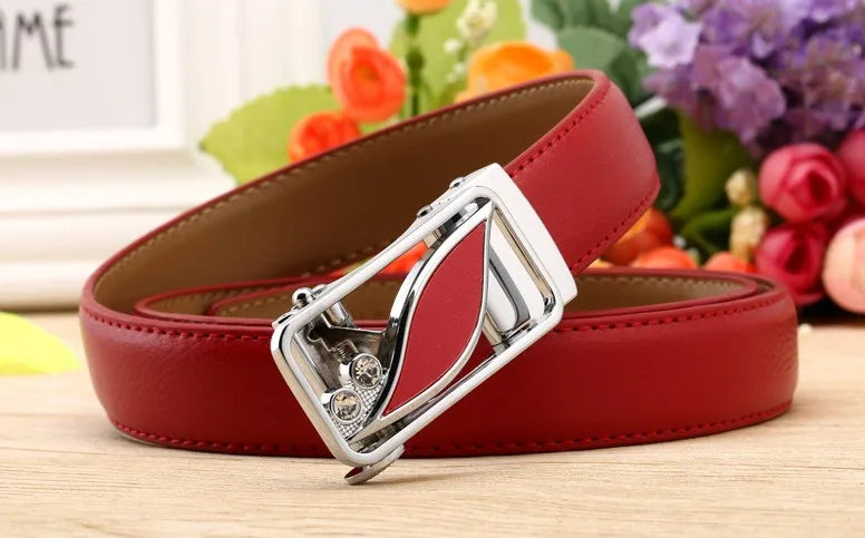 Women belt Buckle Waist High Quality Leather Strap