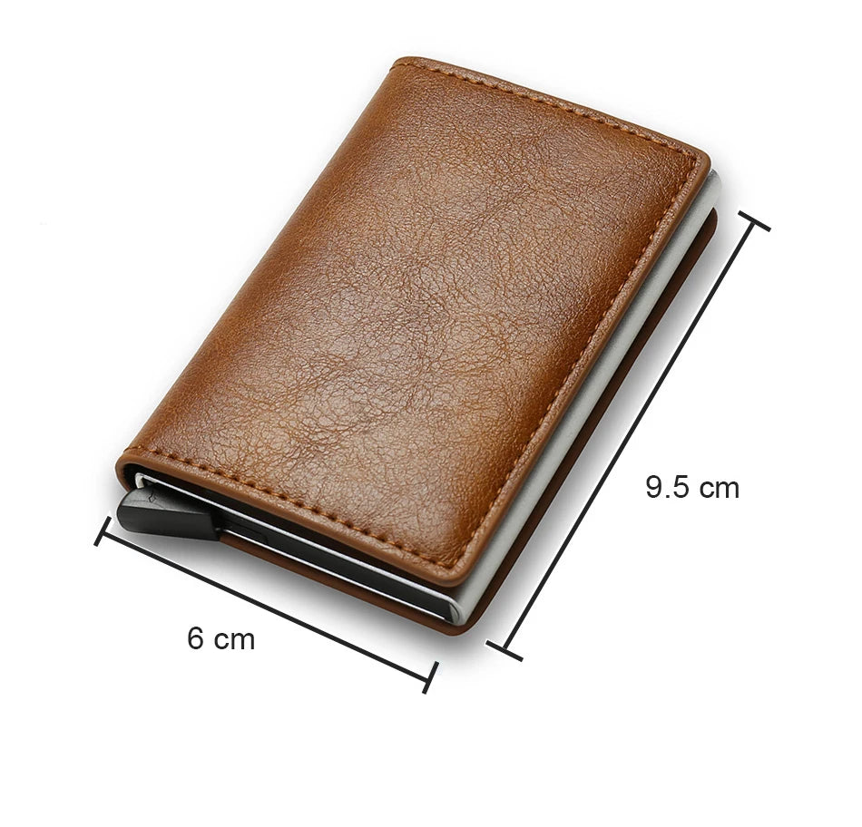 Leather Rfid Card Holder Men Wallet