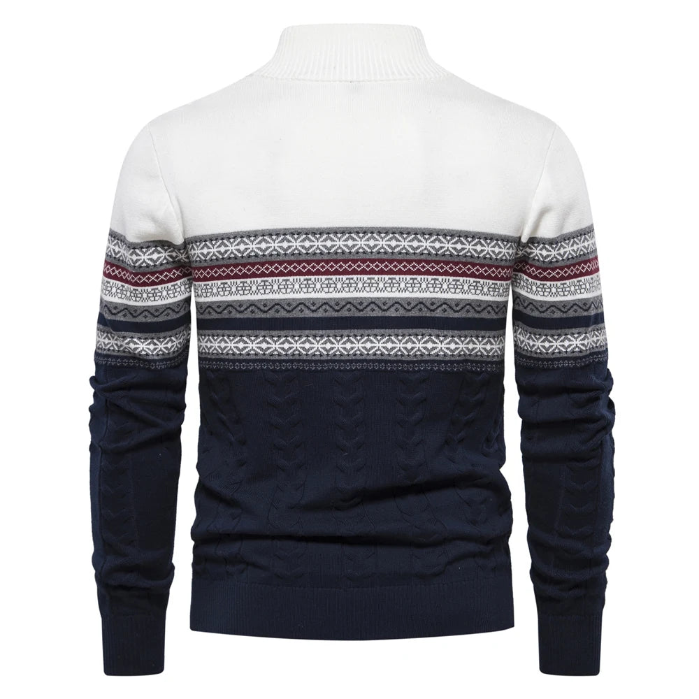 Autumn Winter Men Cotton Pullover Sweater