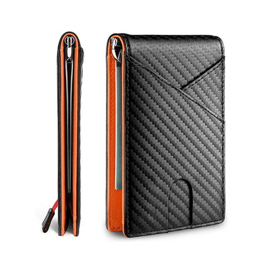 Carbon Fiber Rfid Protection Men Luxury Wallet