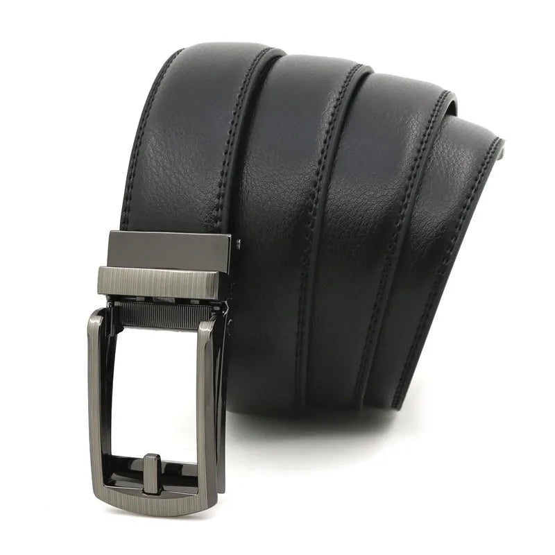 3.5cm Genuine Leather Men's Belt