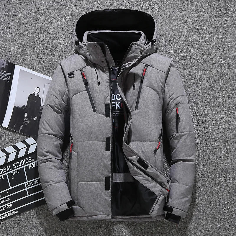 Winter Mens  Warm Hooded Jacket