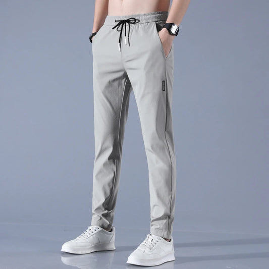 Ice Silk Men's Thin Business Casual Pants