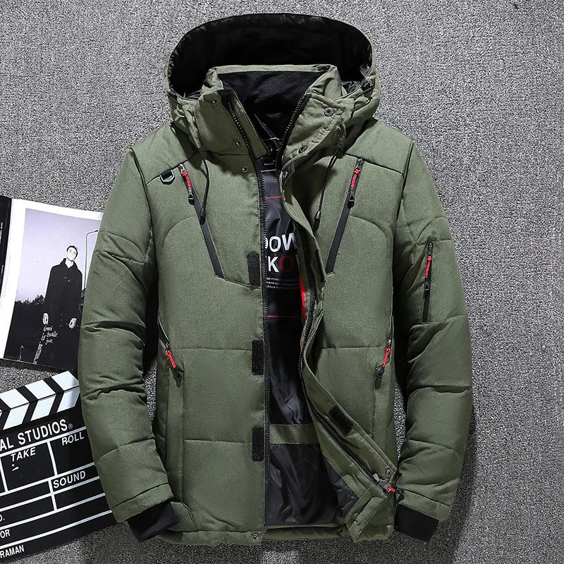 Winter Mens  Warm Hooded Jacket