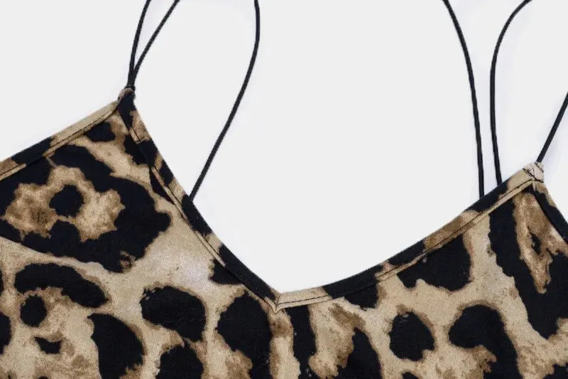 Leopard Print Midi Dress - Unleash Your Wild Side