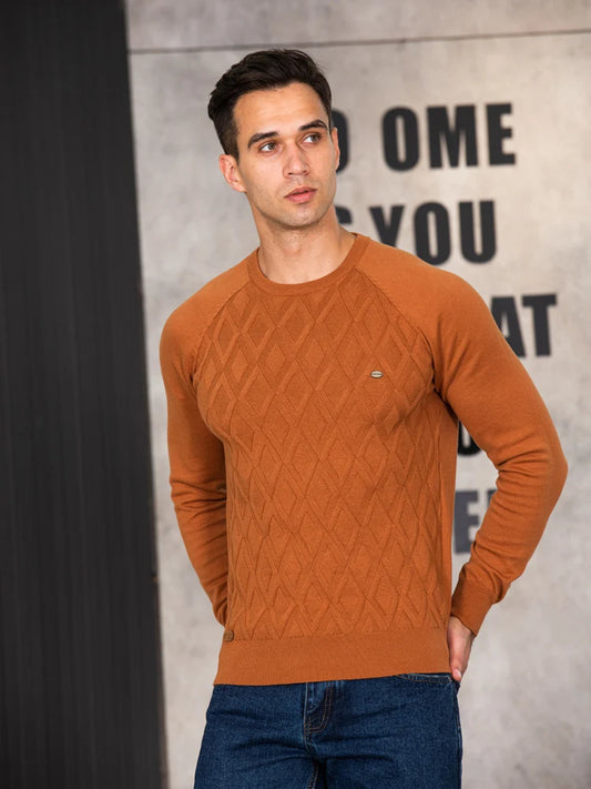 Long sleeve Knitted Male Pullover