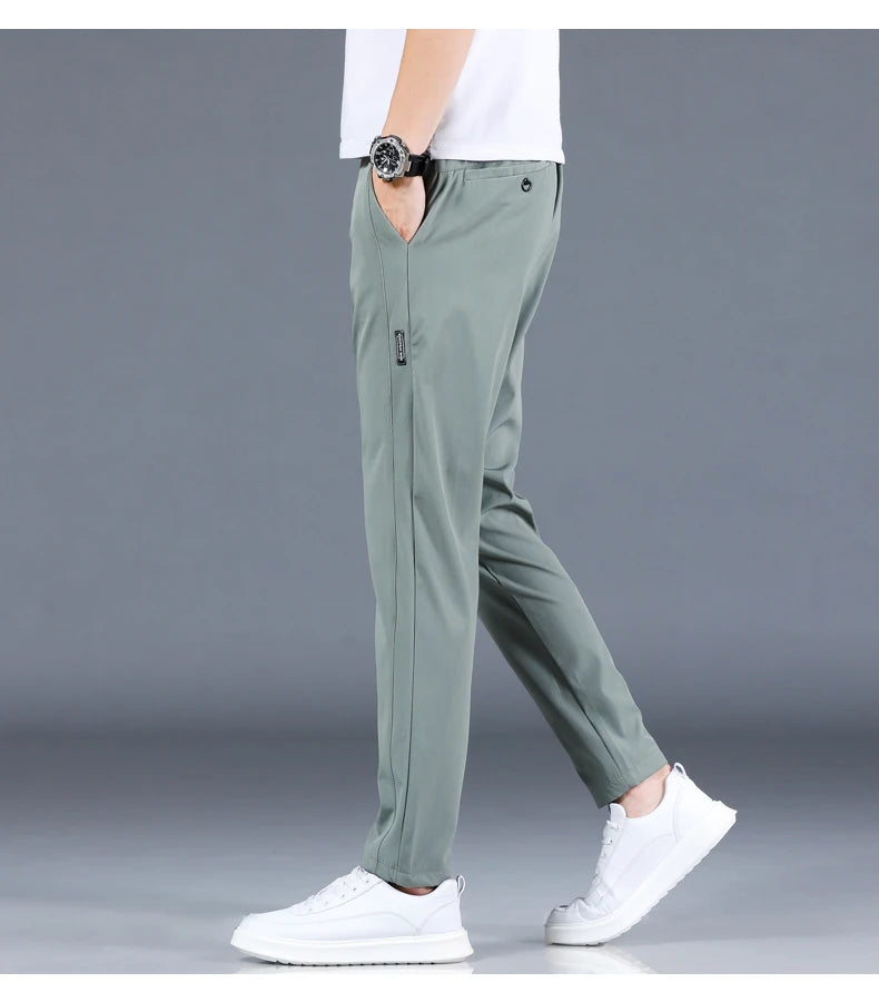 Elastic Slim Fit Casual Pants