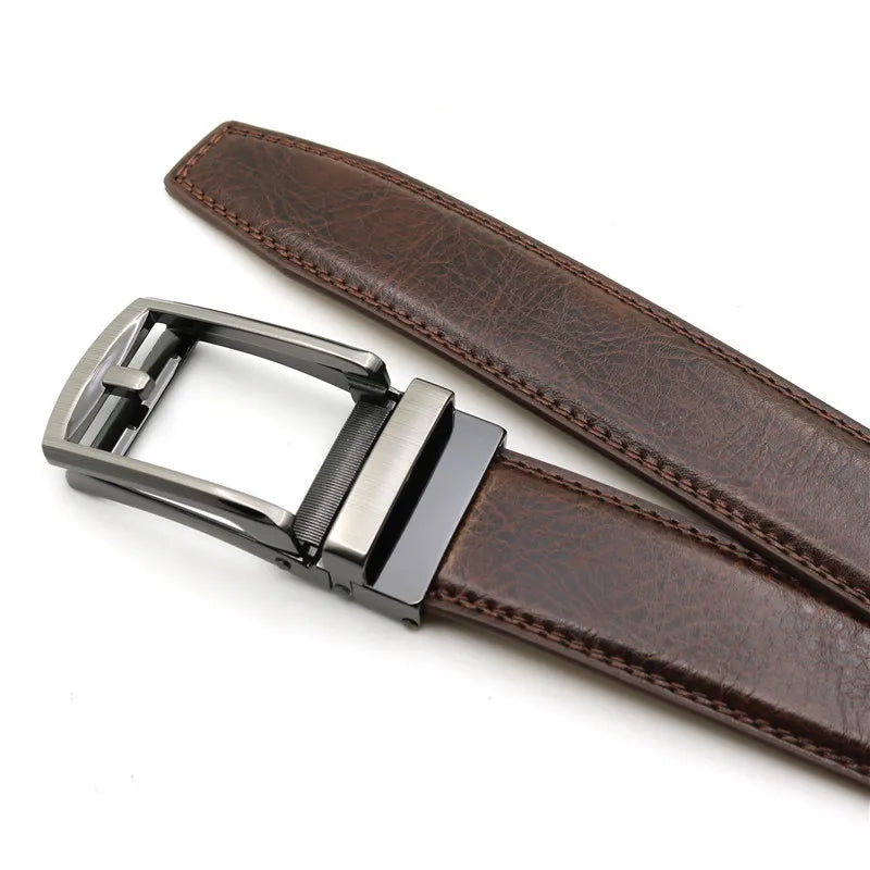 3.5cm Genuine Leather Men's Belt