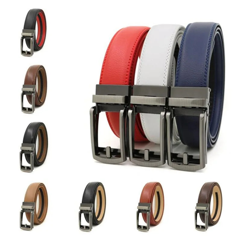 3.5cm Genuine Leather Men's Belt