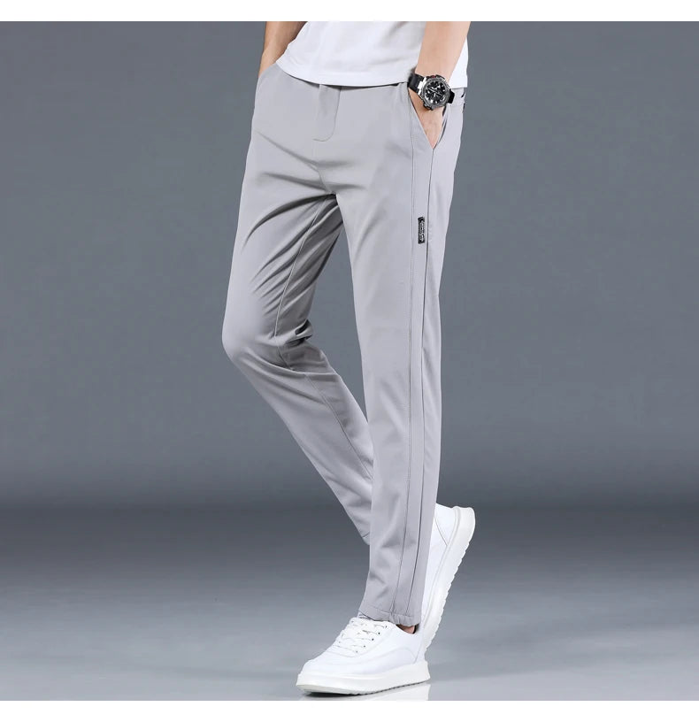 Elastic Slim Fit Casual Pants